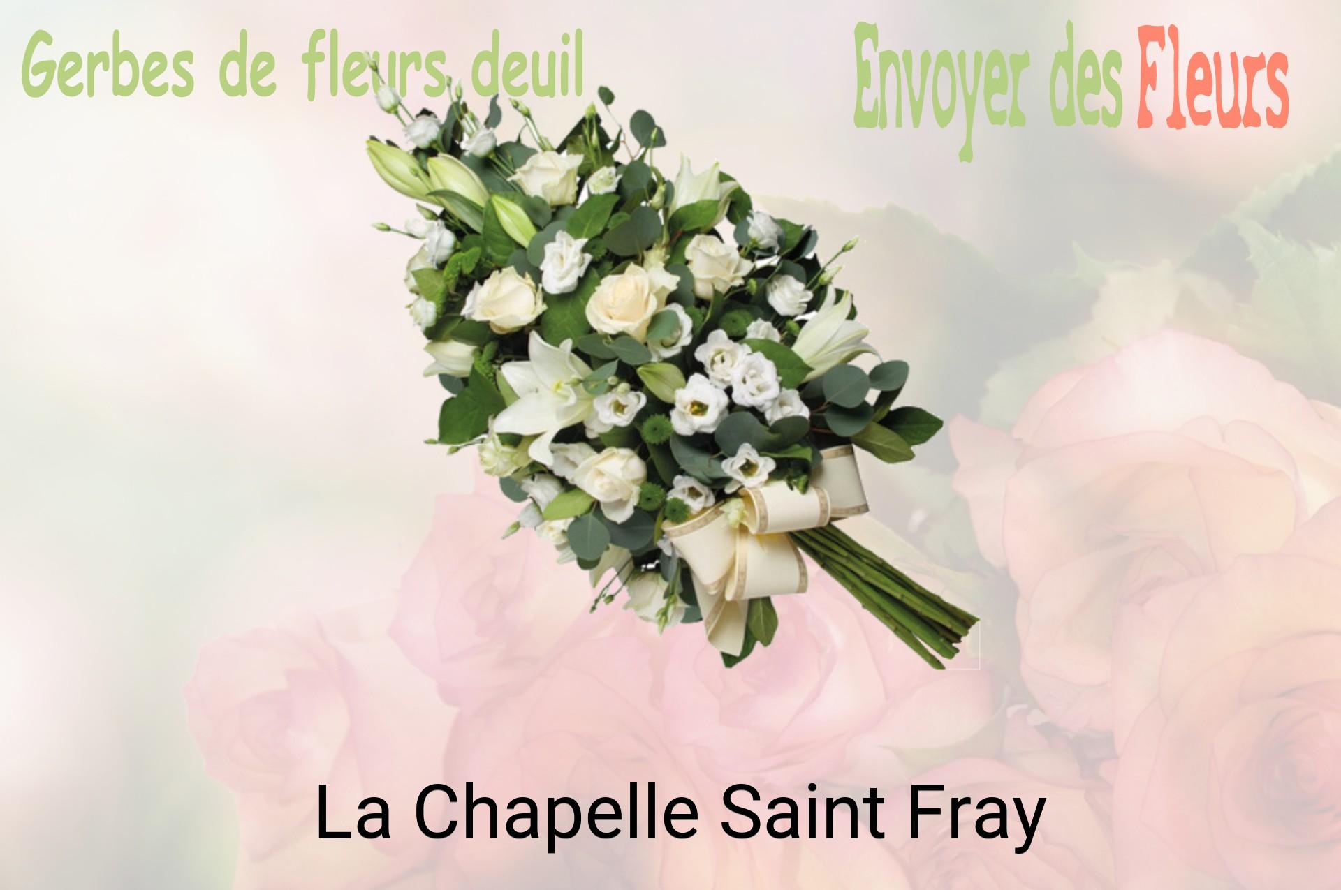 Gerbe de fleurs de deuil livrée à La Chapelle-Saint-Fray
